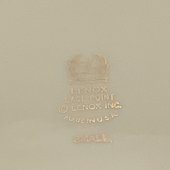 Vintage Lenox Lace Point Small Platter - Picture 12 of 12